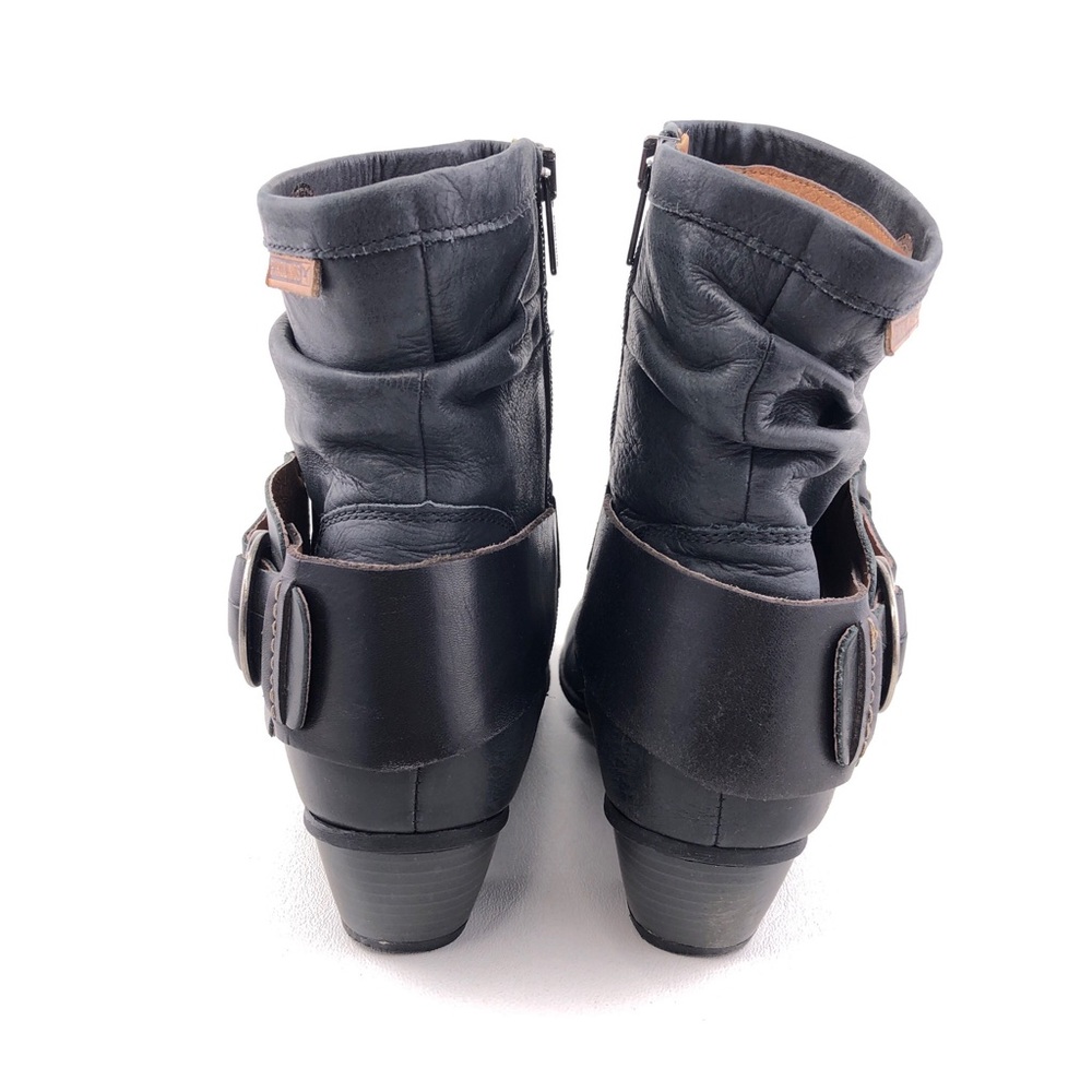 Pikolinos Brujas Black Leather Ankle Boots EUR 39 - Picture 6 of 14